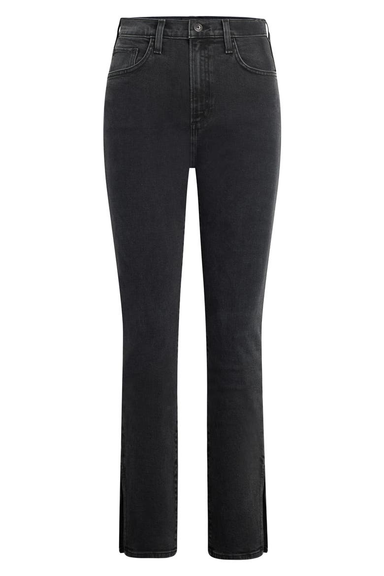 The Valentina Side Slit High Waist Straight Leg Tower Jeans, Alternate, color, BOULDER