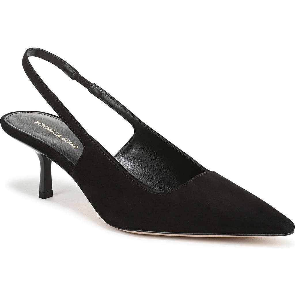 Veronica Beard Cashel Slingback Pointed Toe Pump In Black