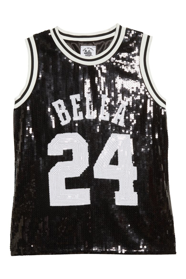 Sequin Jersey Tank, Alternate, color, BLACK