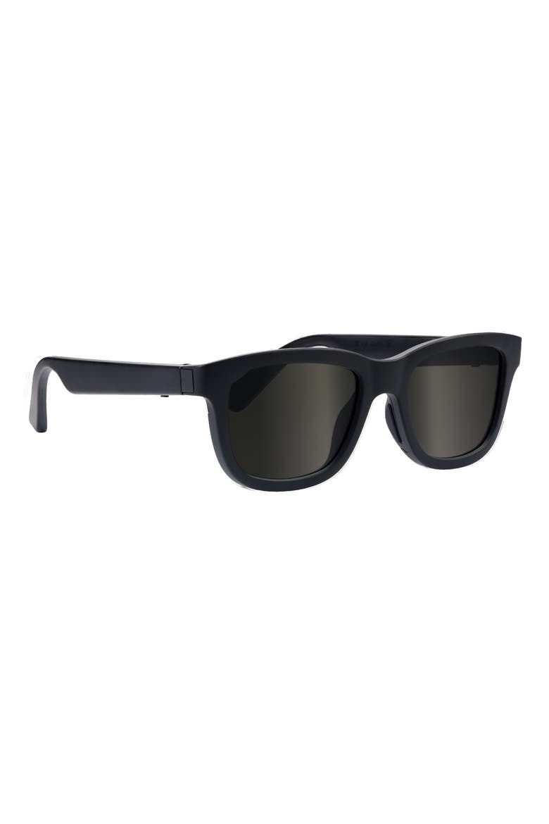 Dusk Classic Button/App Alpha Sunglasses, Alternate, color, Black