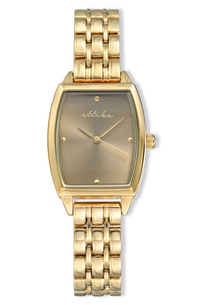 Shiitake Classic Quartz Bracelet Watch, 25mm x 37mm, Main, color, SHIITAKE AND GOLD