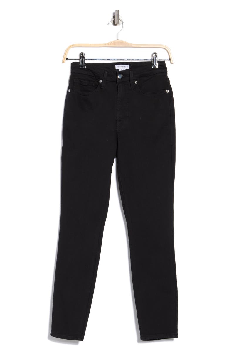 Good American Good Legs Crop Skinny Jeans, Main, color, Black001