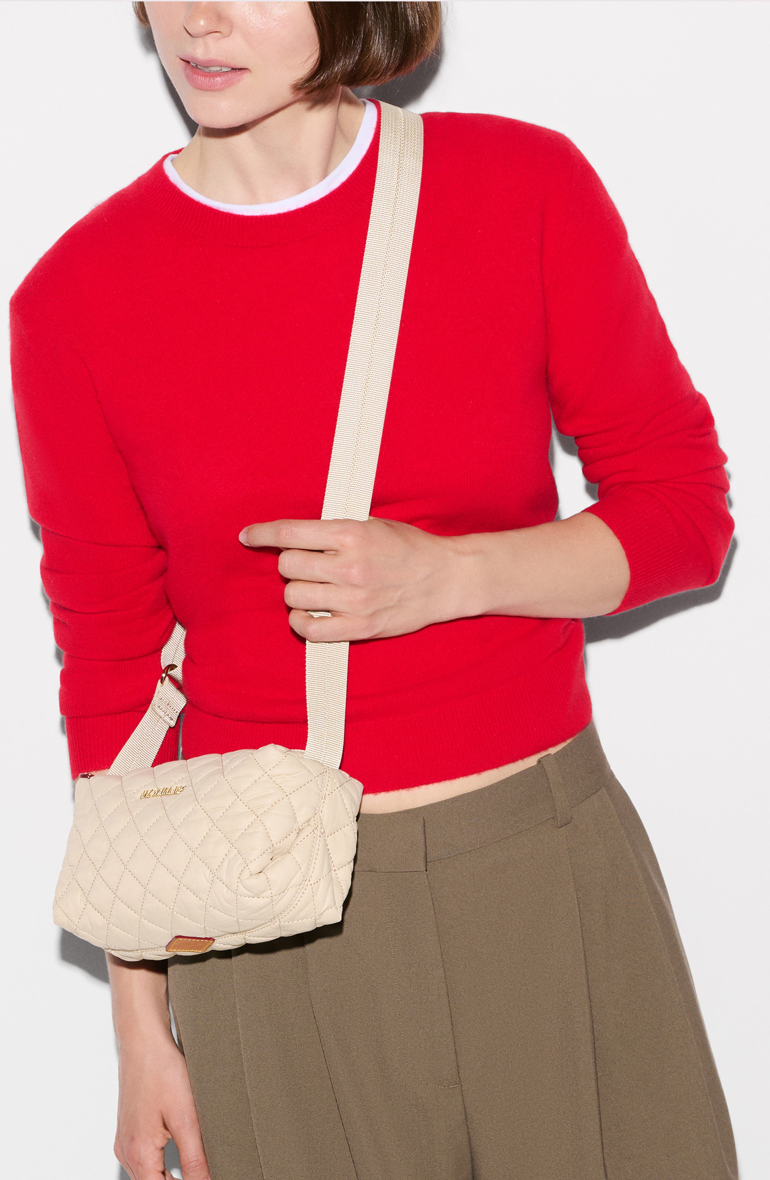 Metro Boxy Crossbody Bag, Alternate, color, BUFF