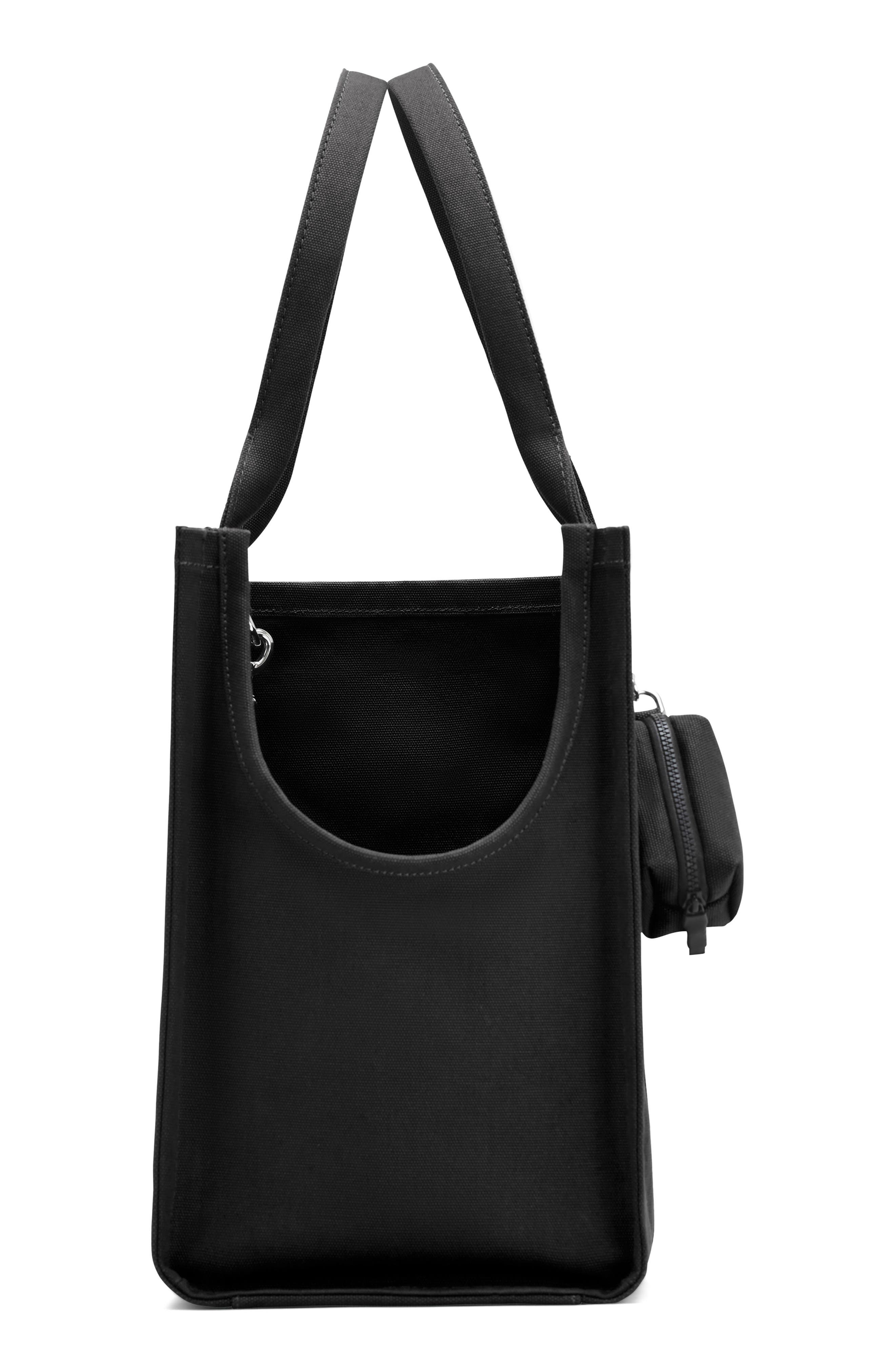 Marc Jacobs The Doggy Cotton Canvas Tote, Alternate, color, Black