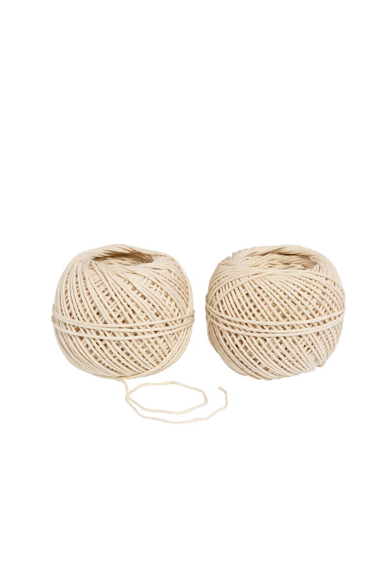 Kuchenprofi Natural French Cooking Twine 164 Foot Roll for Roasting or Cooking, 2-Pack, Main, color, White