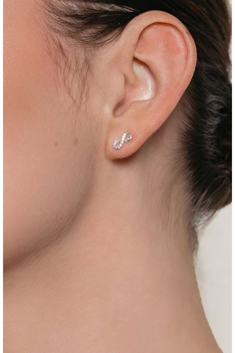 Infinite Hope Stud Earrings, Alternate, color, Sterling Silver