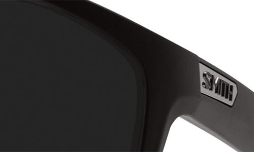 Smith Boomtown 135mm Chromapop™ Polarized Shield Sunglasses In Matte Black/polarized
