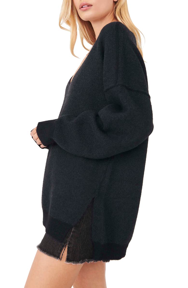 Free People Sweater Weather V-Neck Sweater, Alternate, color,