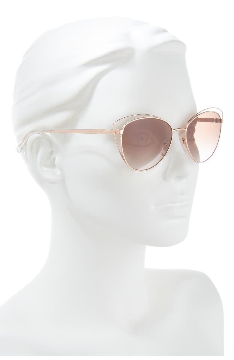 Michael Kors 56mm Gradient Cat Eye Sunglasses, Alternate, color,