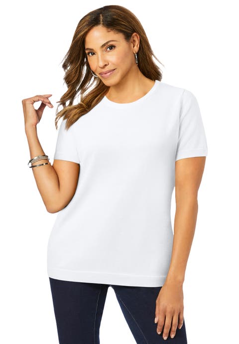 Fine Gauge Crewneck Shell (Plus Available)