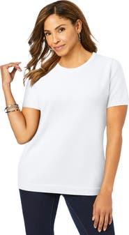 Jessica London Fine Gauge Crewneck Knit Shell