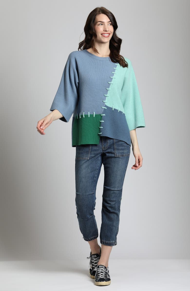 APNY Ottoman Colorblock Sweater, Alternate, color, 