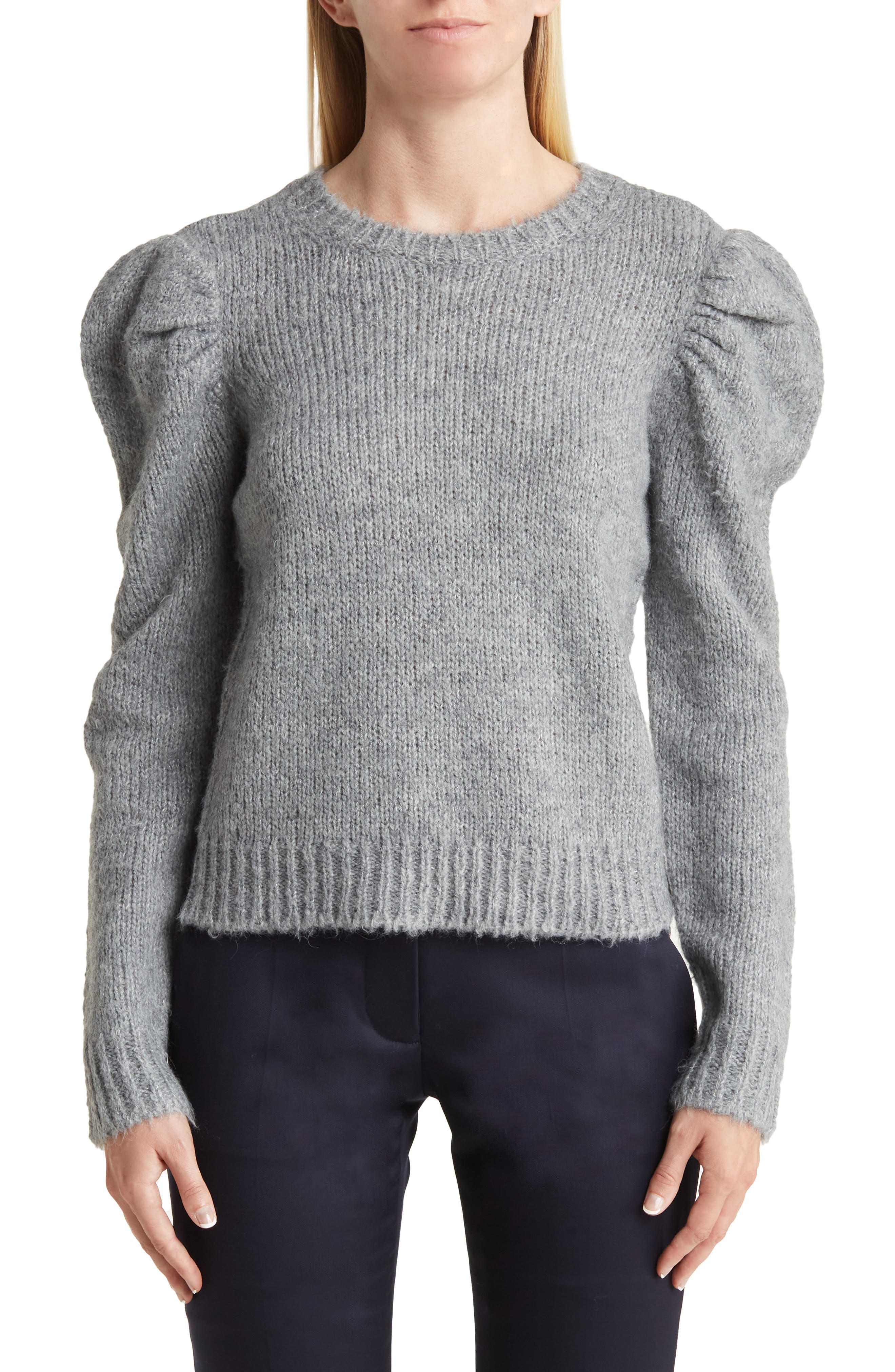 Derek Lam 10 Crosby Locken Puff Sleeve Sweater