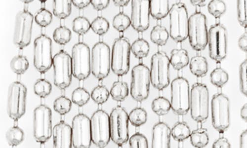 Shop Nordstrom Multistrand Bead Chain Y-necklace In Rhodium