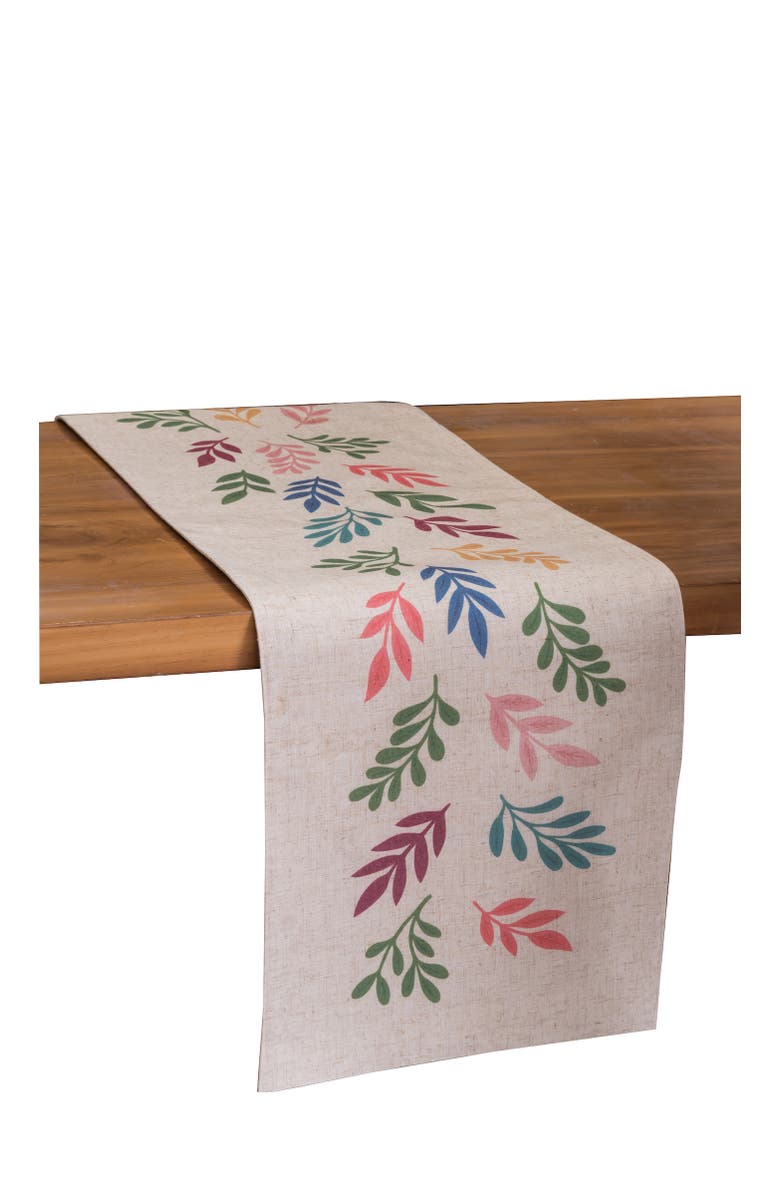 C&F Home Springtime Blooms Graphic Print Table Runner 13" x 72", Alternate, color, Pink