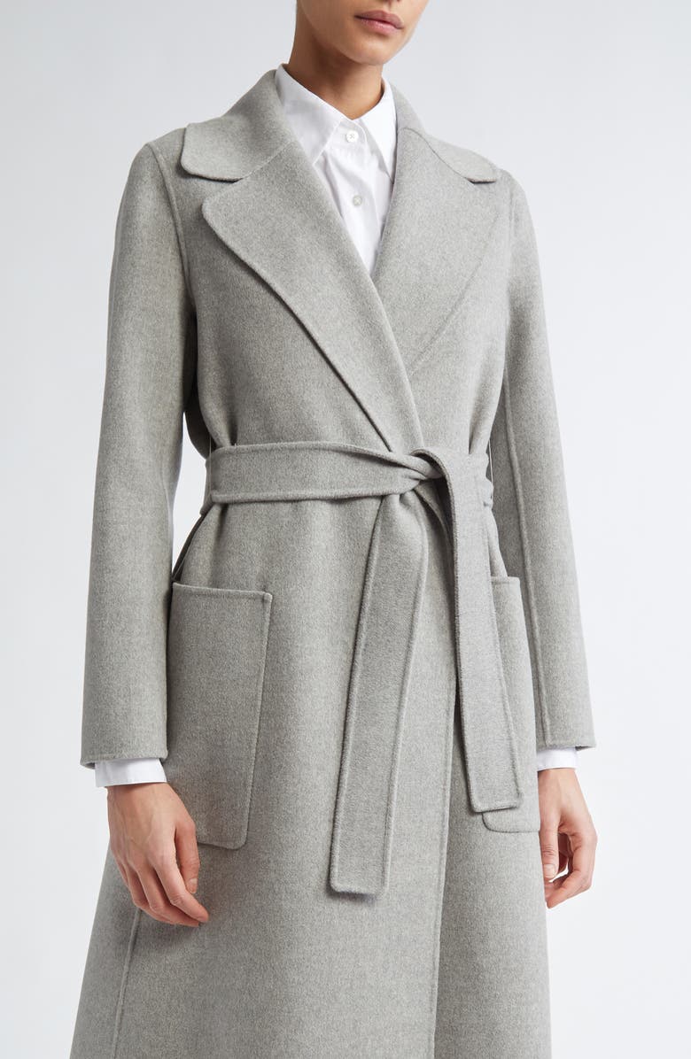 Max Mara Paolore Virgin Wool Belted Coat, Main, color,