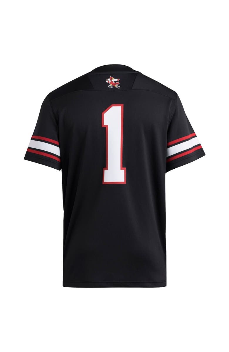 adidas Men's adidas #1 Black Louisville Cardinals Premier Strategy Jersey, Alternate, color, Black