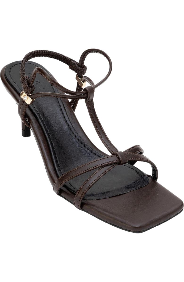 Prologue Shoes Gibson Stiletto Sandal, Alternate, color, Brown Faux Leather