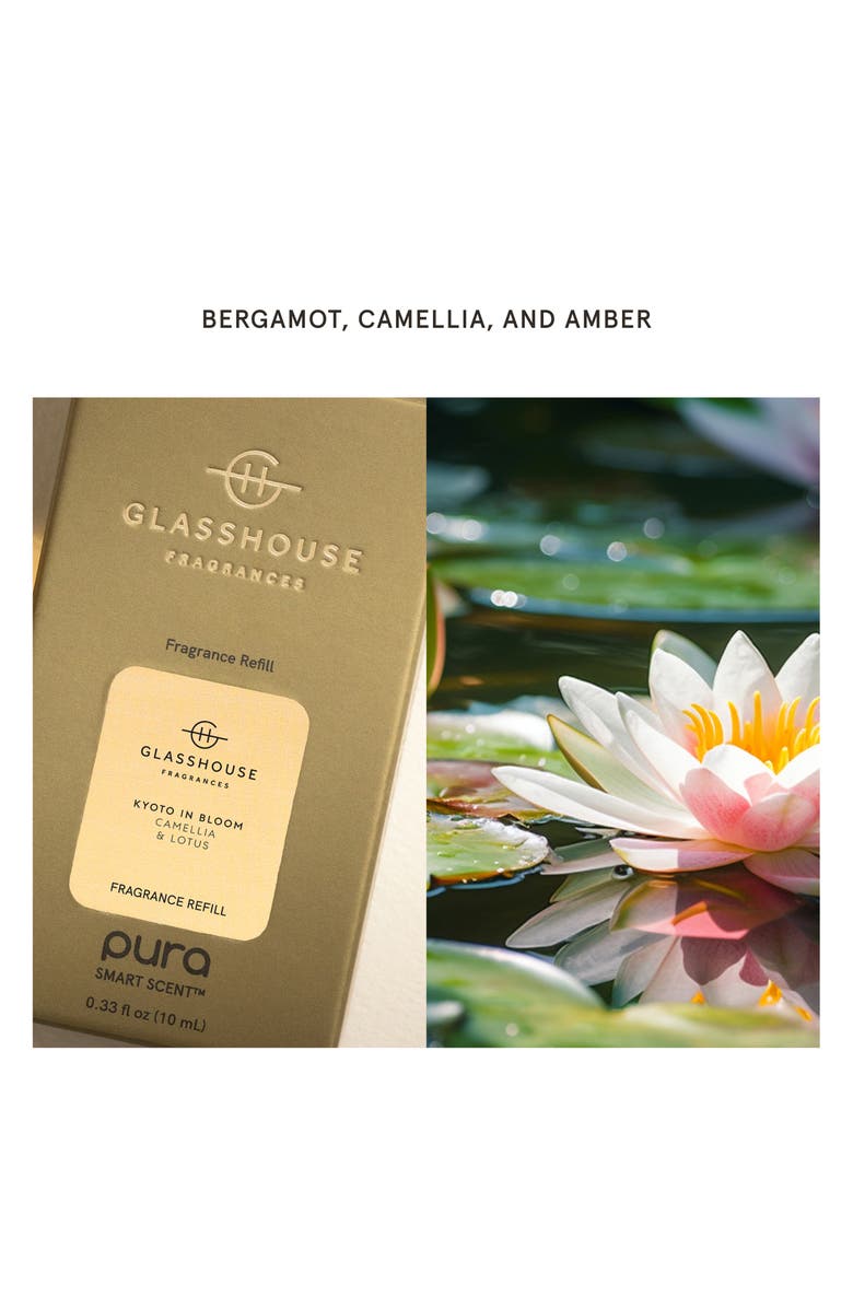 PURA x Glasshouse Kyoto in Bloom Smart Fragrance Diffuser Refill, Alternate, color, 