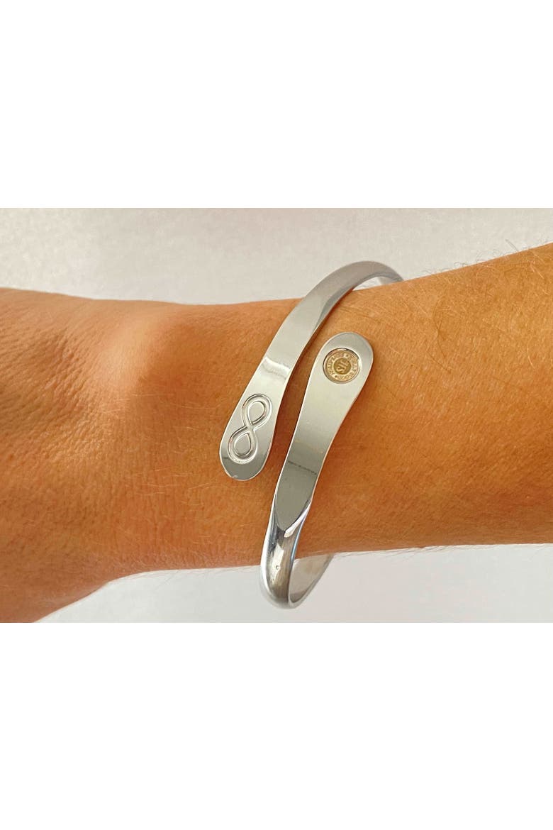 Friendship Bracelet Engraved I would be lost without you, Alternate, color, Silver