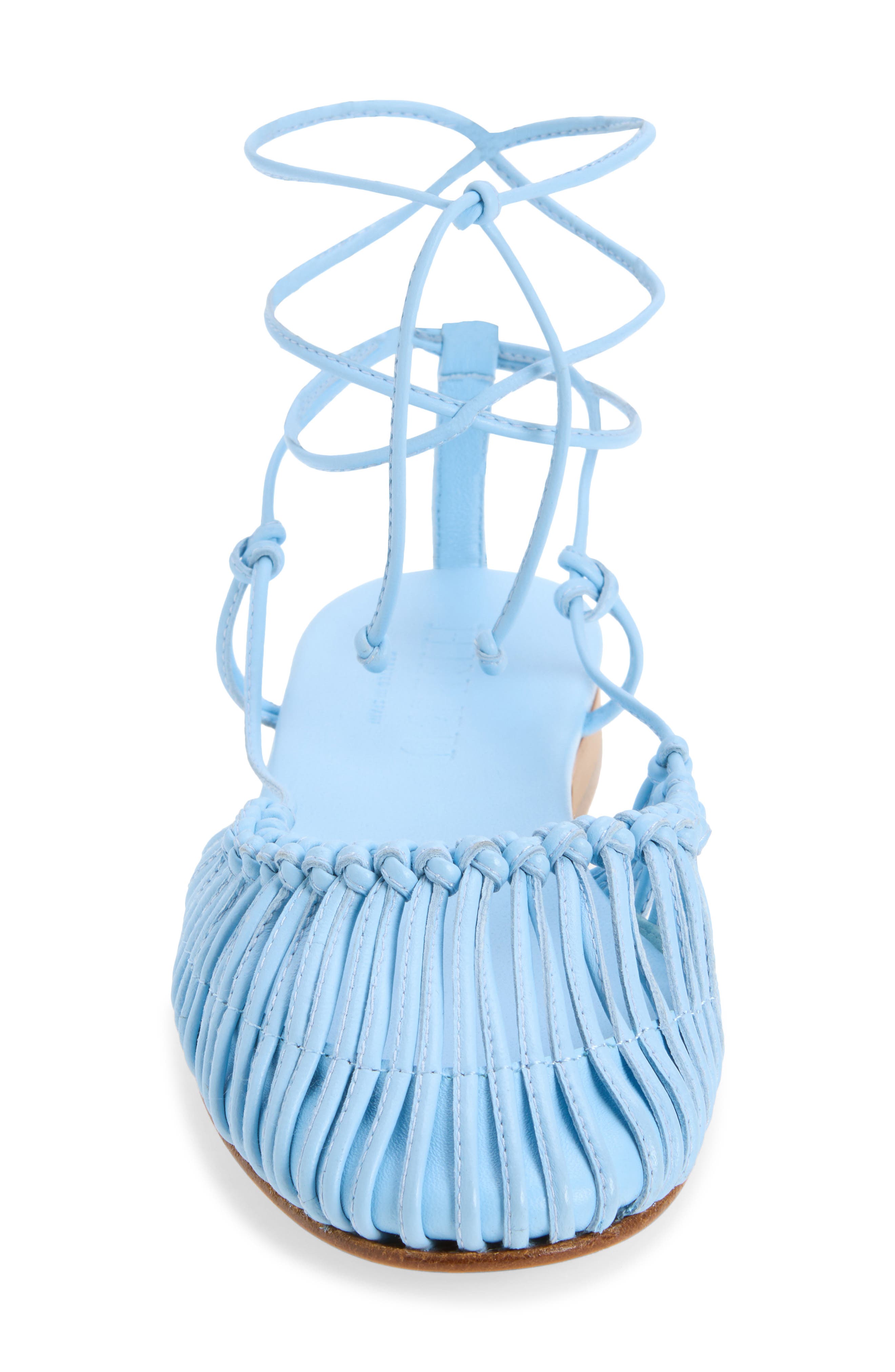 HEREU Knotted Round Toe Sandal, Alternate, color, Baby Blue