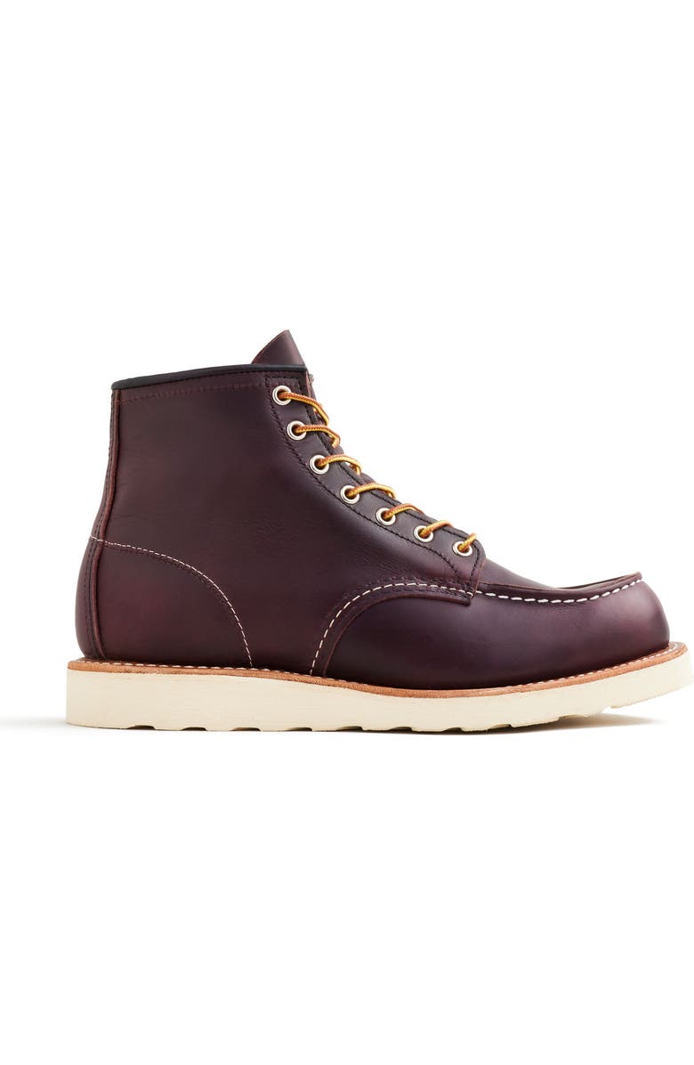 Red Wing Heritage Classic Moc<sup
®</sup
Excalibur Leather Boot, Main, color, Black Cherry Excalibur