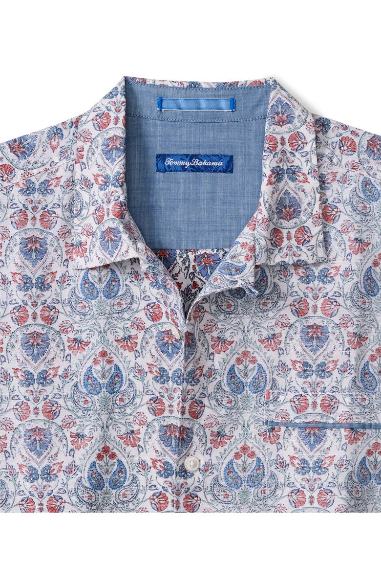 Tommy Bahama Santa Rosa Short Sleeve Button-Up Shirt, Alternate, color, Lake
