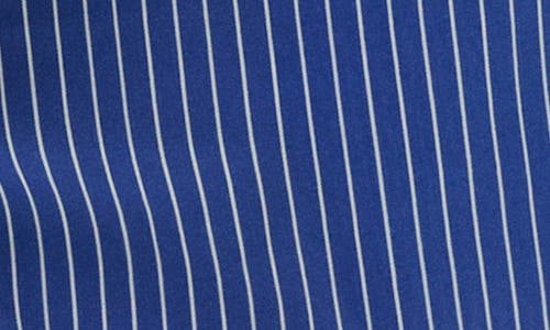 MANGO MANGO STRIPE COTTON BLEND DRAWSTRING SHORTS 