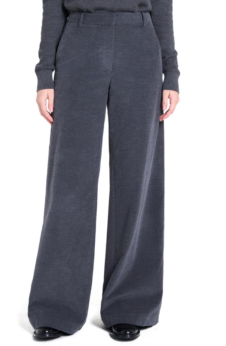 TWP Dylan Cotton & Cashmere Corduroy Pants, Main, color, Charcoal Heather Grey