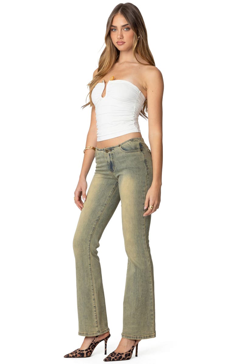 EDIKTED Curved U Neck Tube Top, Alternate, color, White