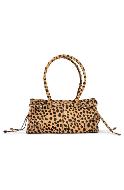 JEFFREY CAMPBELL JEFFREY CAMPBELL PESKY GENUINE CALF HAIR SHOULDER BAG