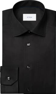 Eton Slim Fit Cotton Dobby Dress Shirt
