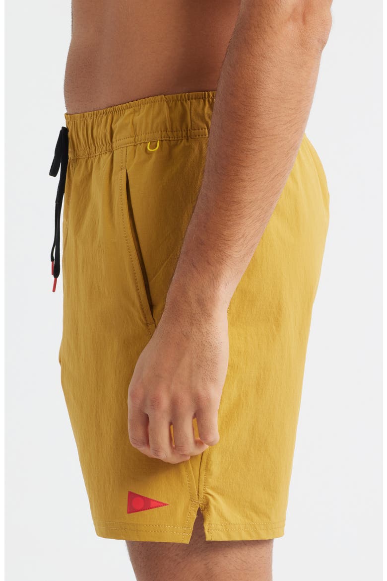 All-Purpose Cordura® Water Repellent Hybrid Shorts, Alternate, color, MUSTARD