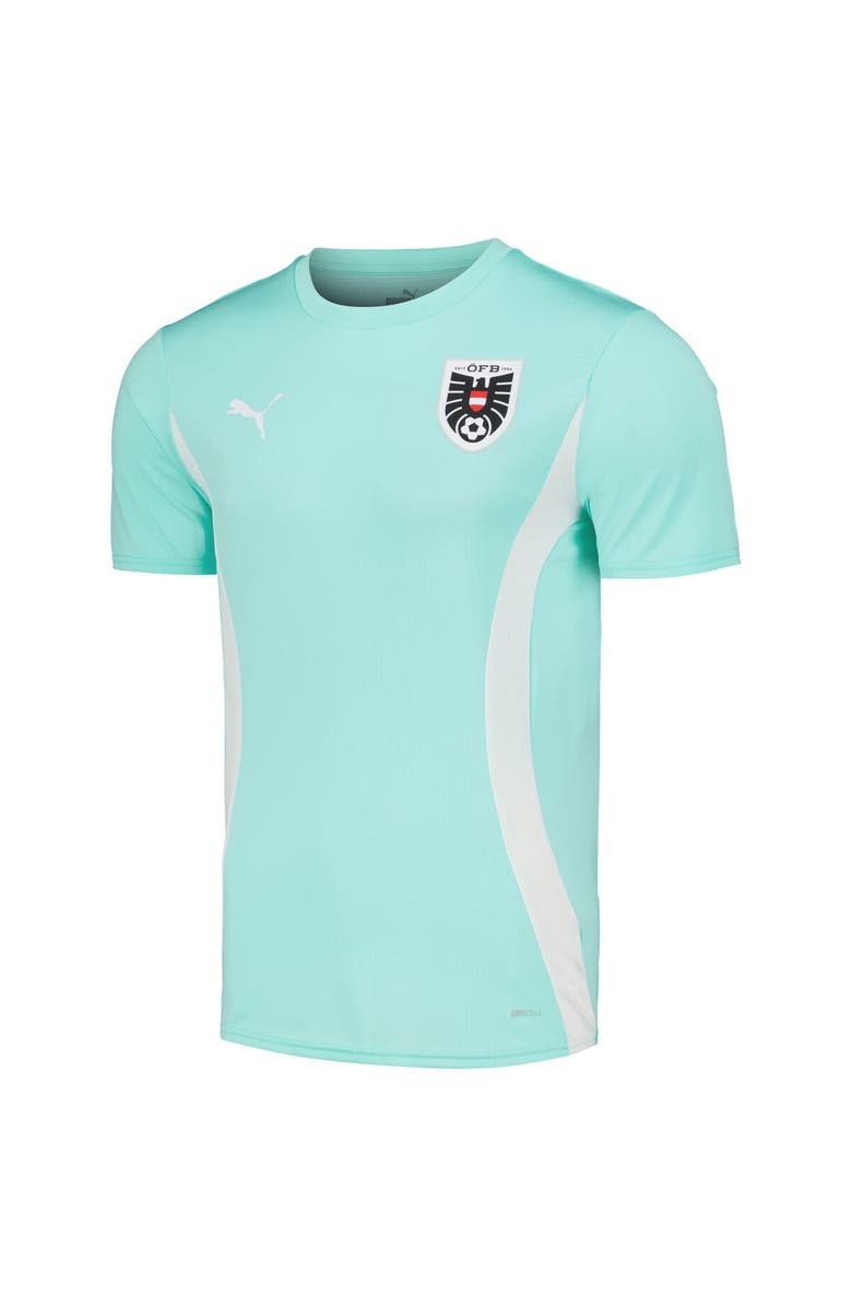 PUMA Men's Puma Mint Austria National Team 2023/24 Pre-Match Jersey, Alternate, color, 