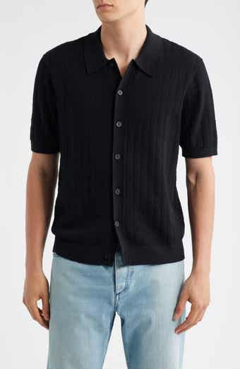 Wax London Tellaro Textured Wide Stripe Short Sleeve Cardigan