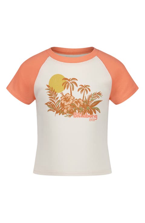 Kids' Retro Tropics Colorblock Cotton Graphic T-Shirt (Little Kid & Big Kid)