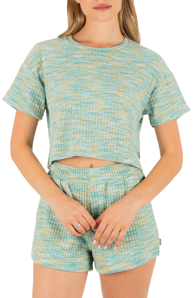 Hurley Aspen Boxy Rib Baby Tee, Main, color,