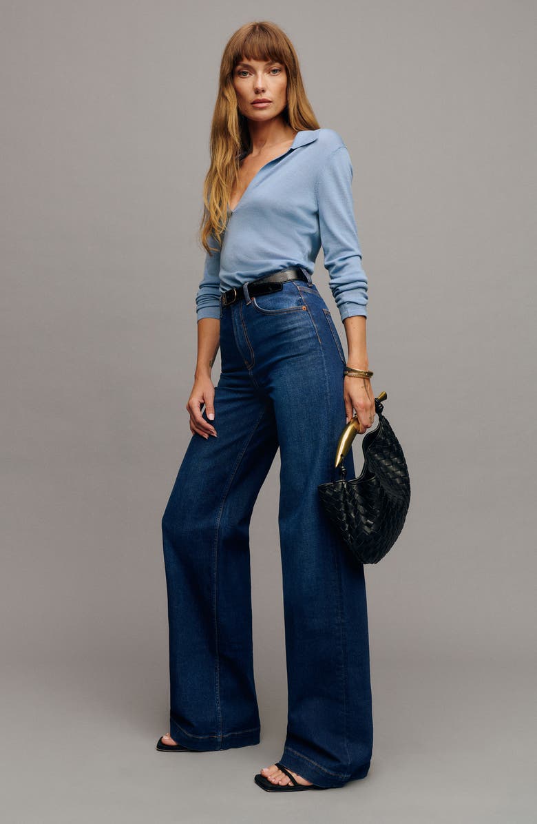 Reformation Bex Wide Leg Jeans, Alternate, color, Wheeler
