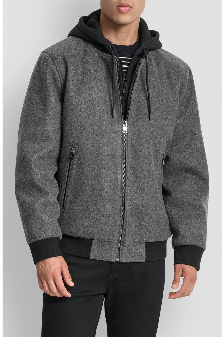 DX5 Hooded Jacket, Main, color, CHARCOAL