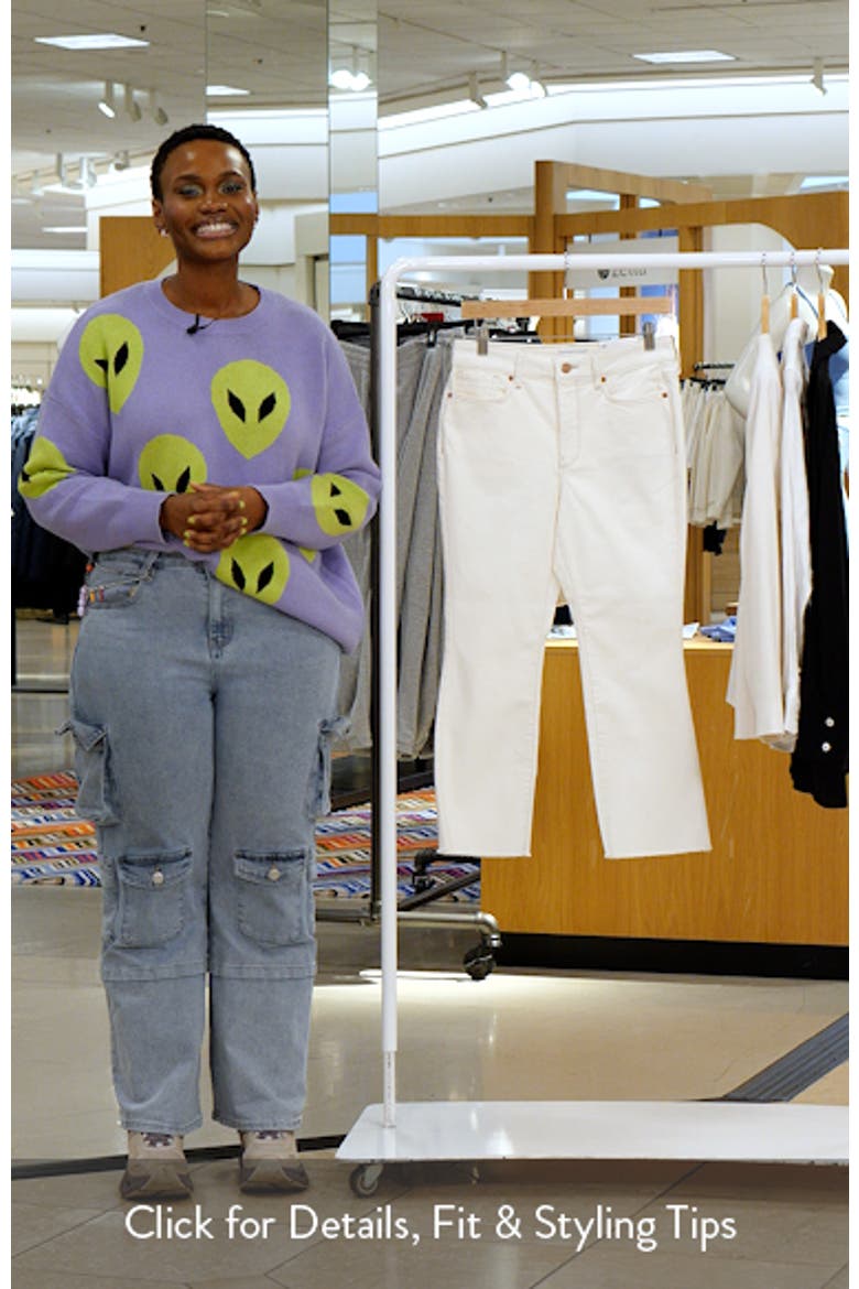 Cool Embrace® Raw Hem Ankle Slim Bootcut Jeans video