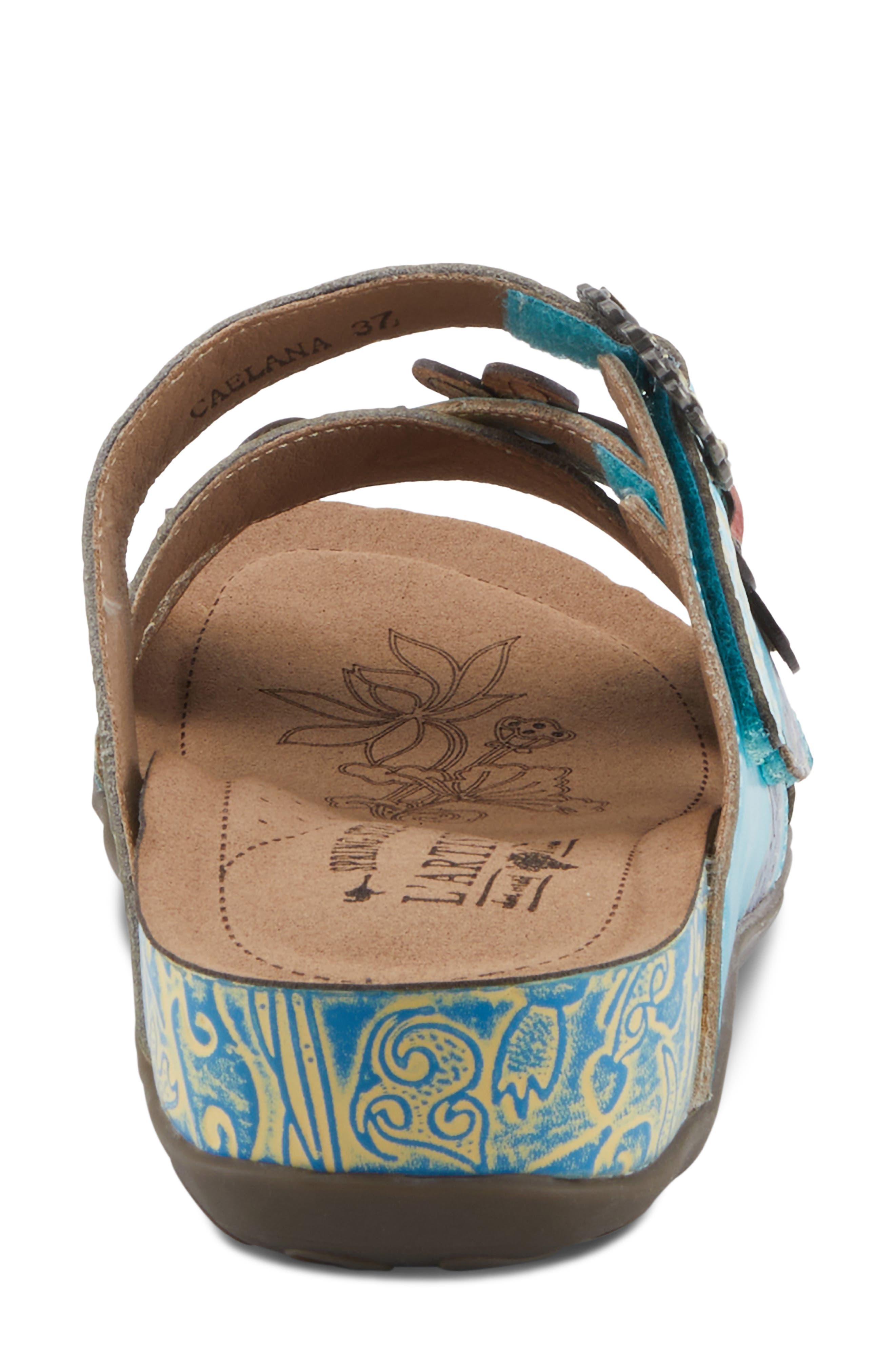 L'Artiste by Spring Step Caelana Sandal, Alternate, color, Turquoise Multi