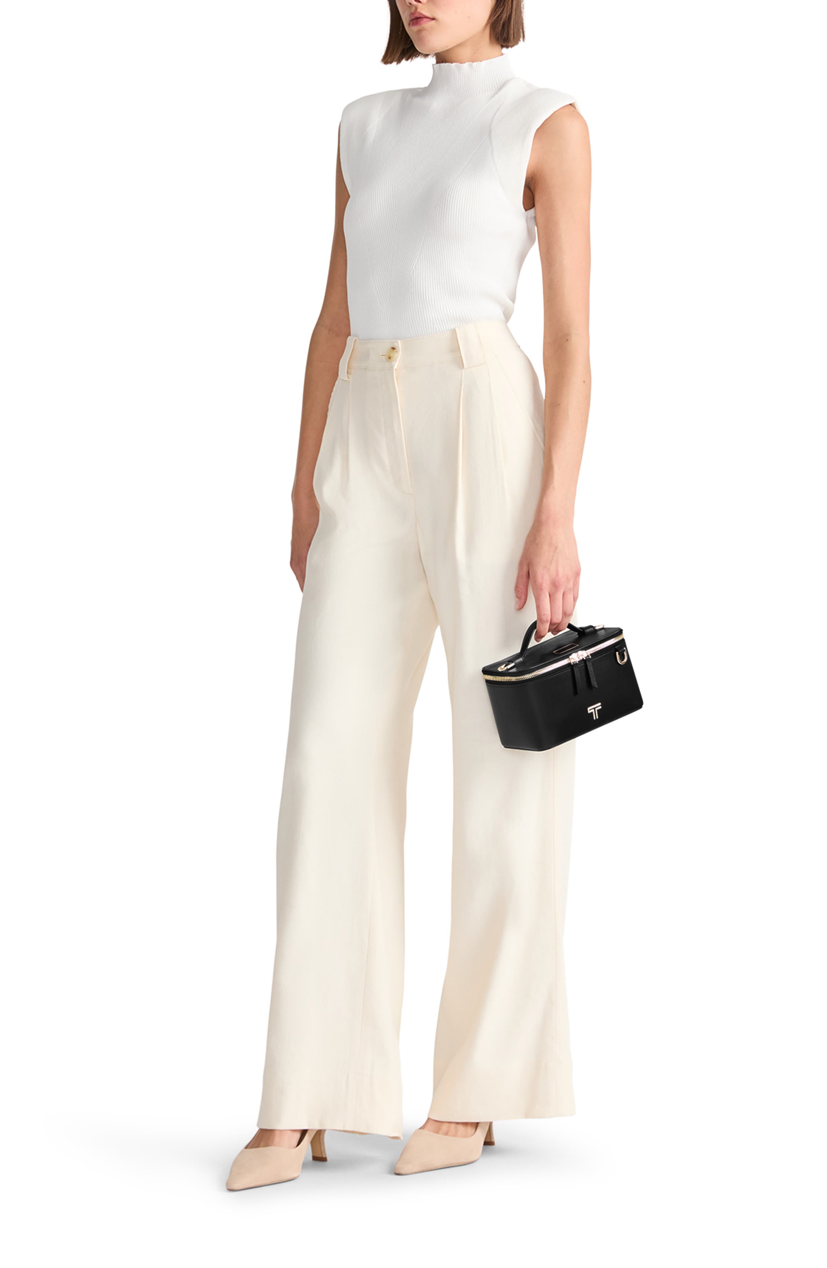 TUMI Voyageur Lex Small Train Case Crossbody Bag, Alternate, color, Black/ Light Gold