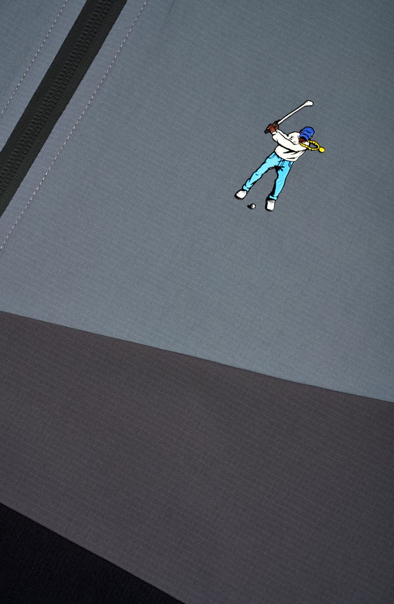 Eastside Golf Wind Cheater Hooded Windbreaker, Alternate, color, Black