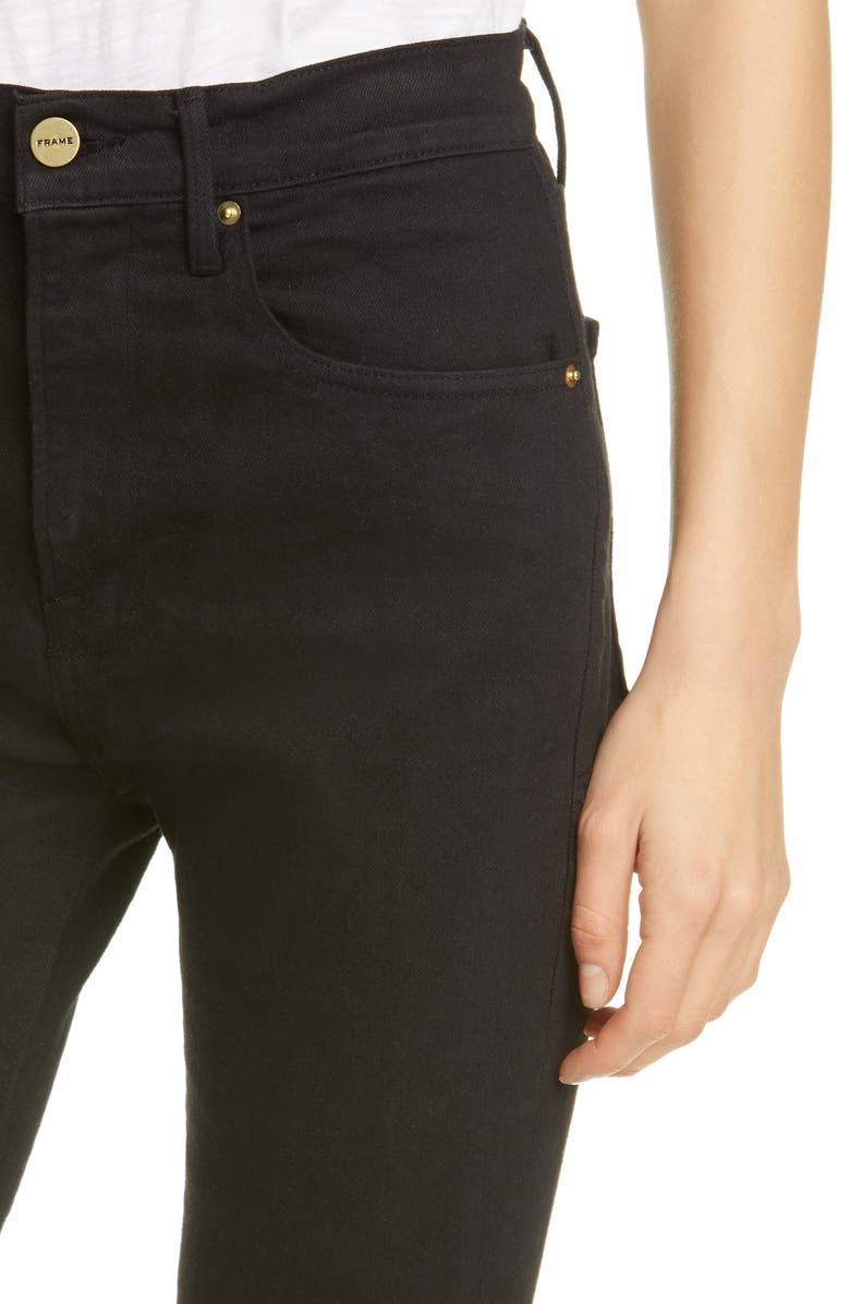 FRAME Le Vintage High Waist Raw Edge Bermuda Shorts, Alternate, color, 