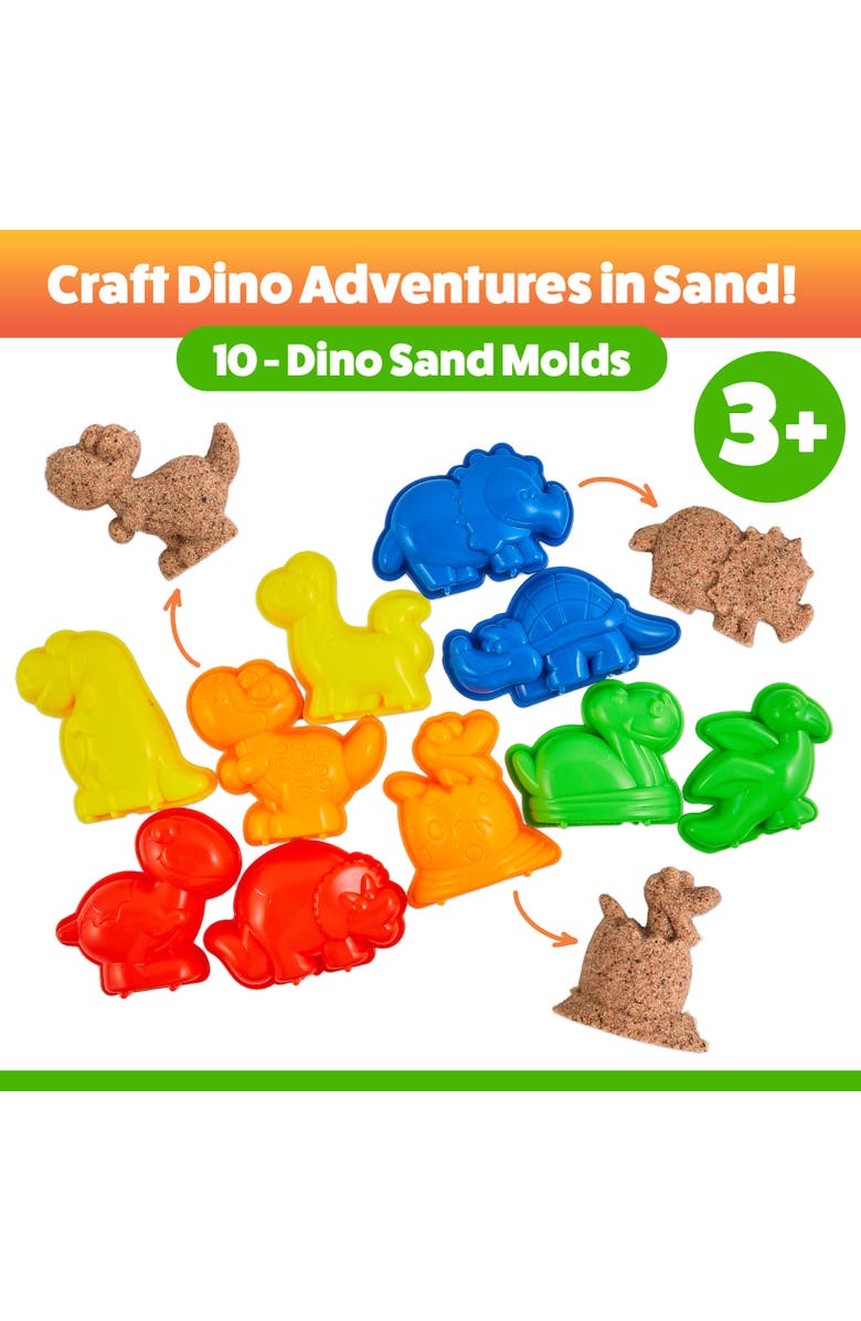 USA Toyz Dinosaur Sand Molds Beach Toys for Kids- 23pk, Alternate, color, Multi Color