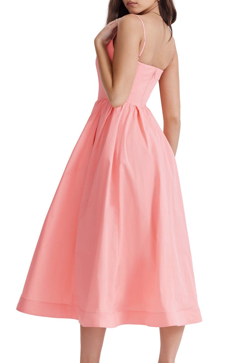Lolita Corset Cotton Blend Fit & Flare Dress, Alternate, color, BRIGHT PEACH