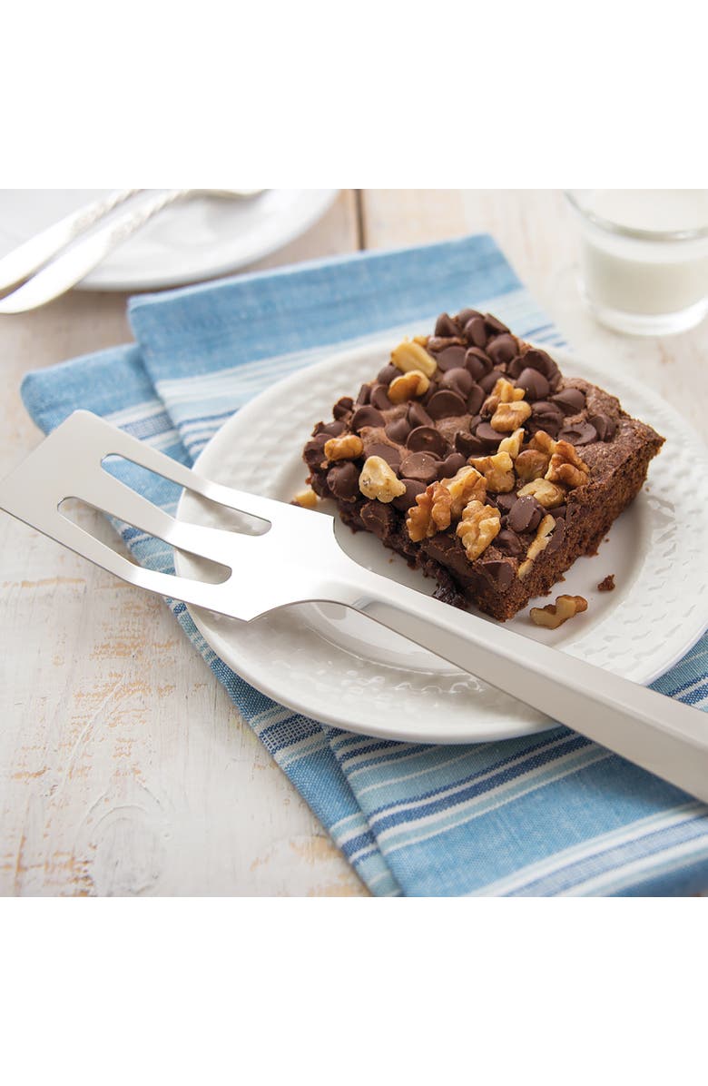 Rada Cutlery Servespoon Slotted Stainless Steel Face, Alternate, color, Silver