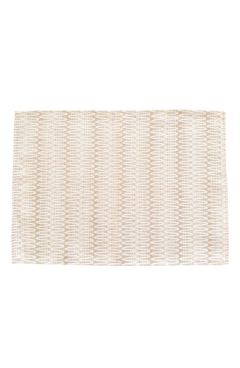 Anaya Summer Twist Indoor Outdoor Placemat, Main, color, Beige