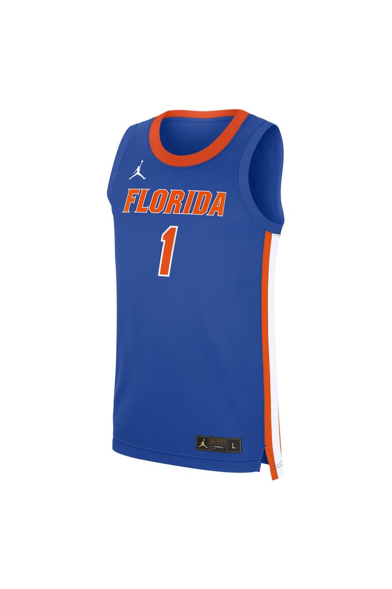 Men's Jordan Brand Royal Florida Gators Road Replica Basketball Jersey, Alternate, color, Royal