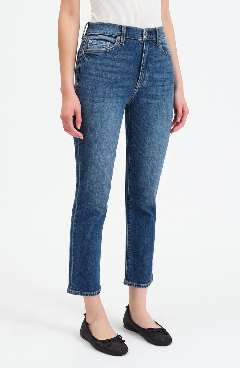 DAZE Daily Driver High Waist Crop Slim Fit Jeans, Alternate, color, Influencer